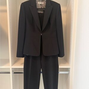 Tahari Black Pinstripe Women's Blazer Suit
